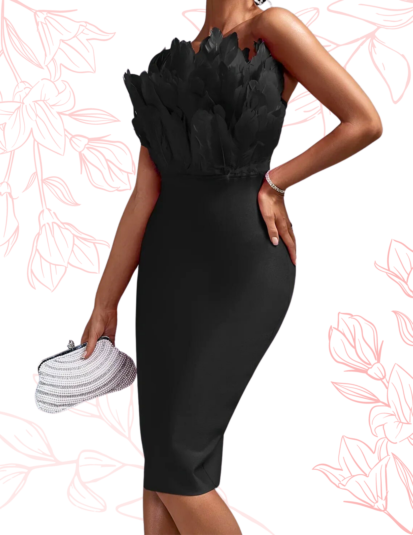 Zinnia Black Dress